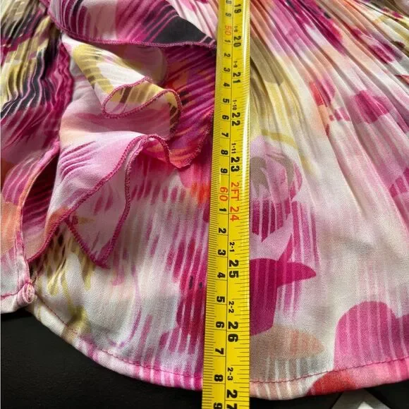 East 5th Multicolor Floral Ruffle Blouse - Picture 7 of 10